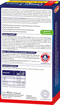 Omega-3 Premium Fischöl Kapseln 70 St, 40 g