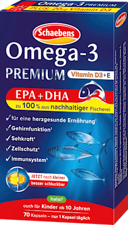 Omega-3 Premium Fischöl Kapseln 70 St, 40 g
