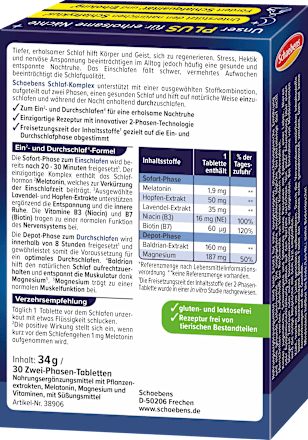 Schlaf-Komplex Tabletten 30 St, 34 g