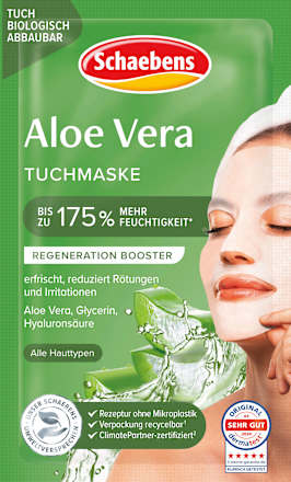 Aloë Vera sheetmasker, 1 stuk