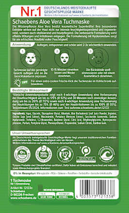 Tuchmaske Aloe Vera, 1 St Schaebens