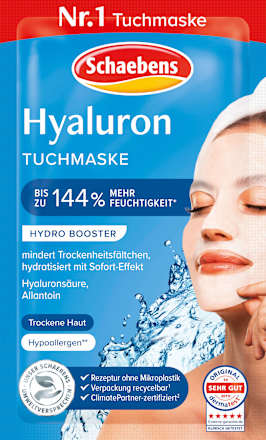 Sheetmasker hyaluronzuur, 1 stuk