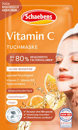 Vitamine C sheetmasker, 1 stuk