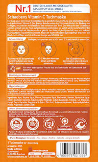 Vitamine C sheetmasker, 1 stuk