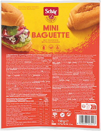 Brötchen, Mini Baguette (2 Stück), glutenfrei, 150 g