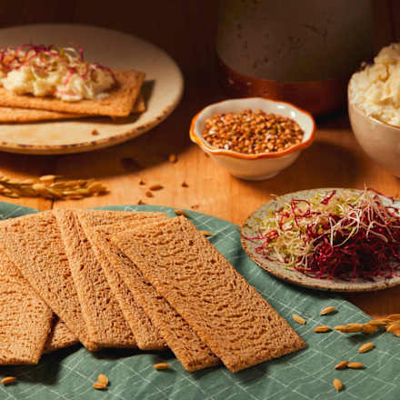 Brood, knapperig donker (21 stuks), glutenvrij, 125 g