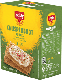 Brood, knapperig donker (21 stuks), glutenvrij, 125 g