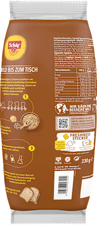 Brot, Meisterbäckers Mehrkorn (12 Stück), glutenfrei, 330 g