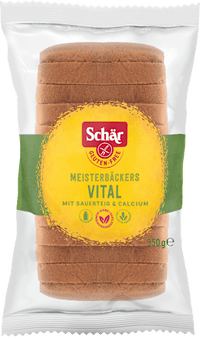 Brot, Meisterbäckers Vital mit Sauerteig (12 Stück), glutenfrei, 350 g
