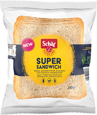 Brood "Super Sandwich" (6 stuks), glutenvrij, 280 g