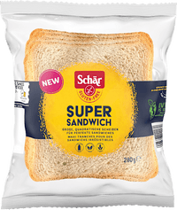 Brot "Super Sandwich"' (6 Stück), glutenfrei, 280 g