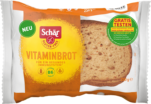 Brood, Vitaminebrood (5 stuks), glutenvrij, 250 g
