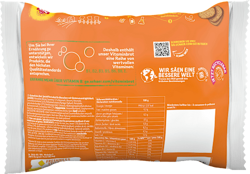 Brot, Vitaminbrot (5 Stück), glutenfrei, 250 g