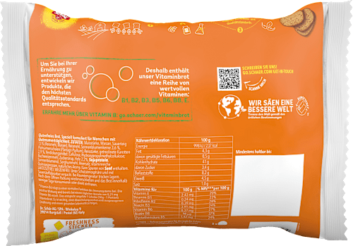 Brood, Vitaminebrood (5 stuks), glutenvrij, 250 g