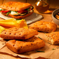 Foccaccia mit nativem Olivenöl extra (3 Stück), glutenfrei, 200 g