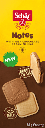 Kekse, "Notes" Milk Chocolate Cream, glutenfrei, 81 g