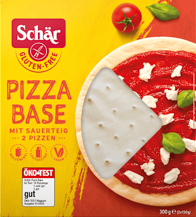 Pizzaböden "Pizza Base" (2 Stück), glutenfrei, 300 g