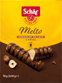 Chocolade reep, "Melto" Chocolat au Lait, glutenvrij (3 stuks), 90 g