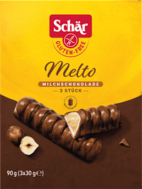 Schokoriegel, "Melto" Chocolat au Lait, glutenfrei (3 Stück), 90 g