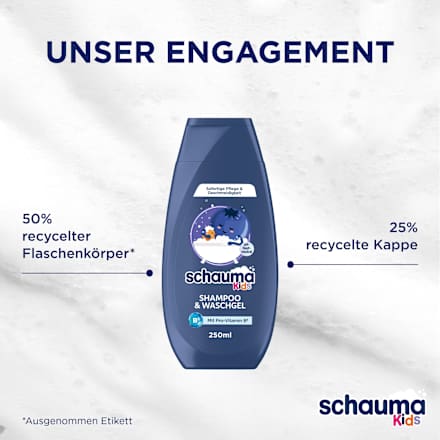 Kinder Shampoo & Waschgel Blaubeere, 250 ml