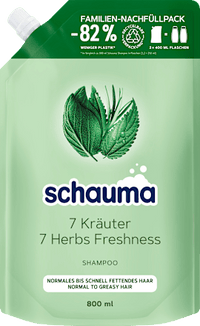Shampoo 7 Herbs navulverpakking, 800 ml