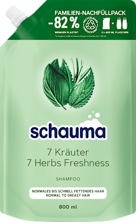 Shampoo 7 Kräuter Nachfüllpack, 800 ml