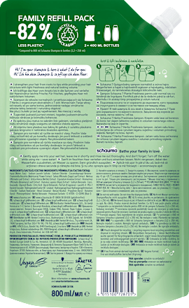 Shampoo 7 Herbs navulverpakking, 800 ml