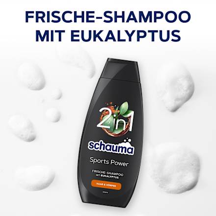 Shampoo Sport Power 2in1, 400 ml