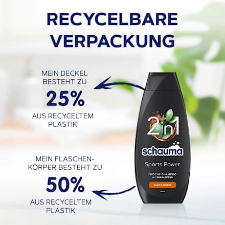 Shampoo Sport Power 2in1, 400 ml