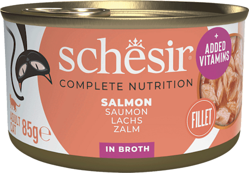 Nat kattenvoer met zalm, 85 g