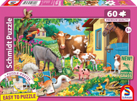 Puzzle Bauernhof Tiere (60 Teile), 1 St