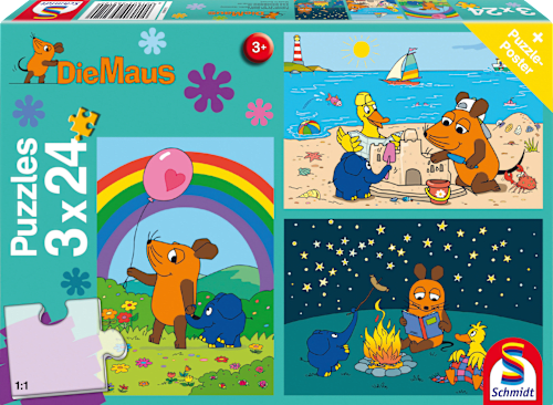 Puzzle Die Maus Gute Freunde (3x24 Teile), 1 St