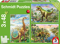 Puzzle Dino (3 x 48 Teile), 1 St