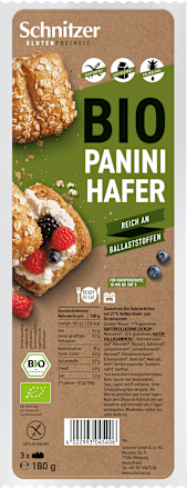 Brötchen, Panini Hafer (3 Stück), 180 g