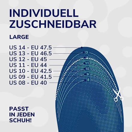 24-uurs energie inlegzolen, maat 40-47,5 (1 paar), 2 stuks
