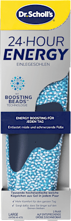 24-uurs energie inlegzolen, maat 40-47,5 (1 paar), 2 stuks