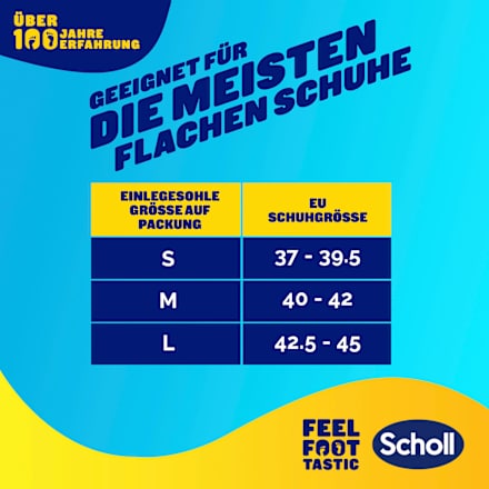 Einlegesohlen In-Balance, Gr. 37-39,5 (1 Paar), 2 St Scholl