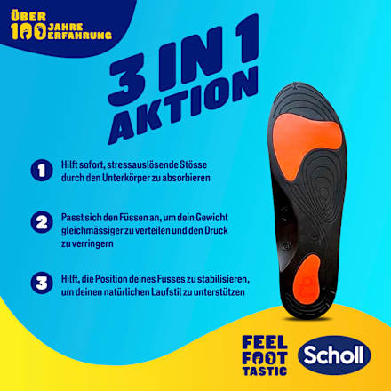 Einlegesohlen In-Balance, Gr. 40-42 (1 Paar), 2 St Scholl