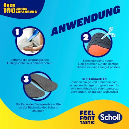 Einlegesohlen In-Balance, Gr. 42,5-45 (1 Paar), 2 St Scholl