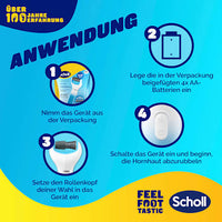 Elektrischer Hornhautentferner 'Expert Care' blau, 1 St Scholl