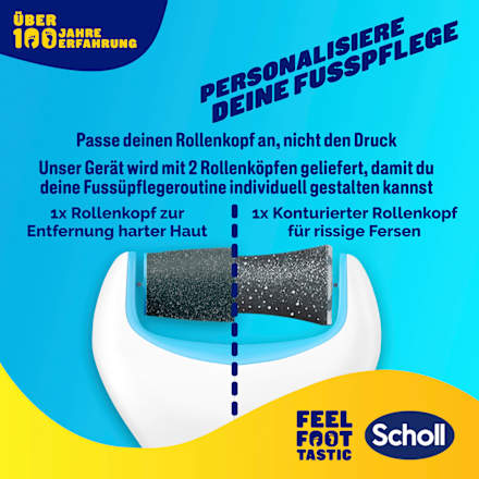 Elektrischer Hornhautentferner 'Expert Care' blau, 1 St Scholl