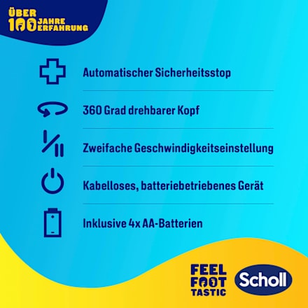 Elektrischer Hornhautentferner 'Expert Care' blau, 1 St Scholl