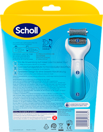 Elektrischer Hornhautentferner 'Expert Care' blau, 1 St Scholl