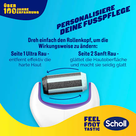 Elektrischer Hornhautentferner Expert Care lila, 1 St Scholl