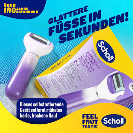 Elektrischer Hornhautentferner Expert Care lila, 1 St Scholl