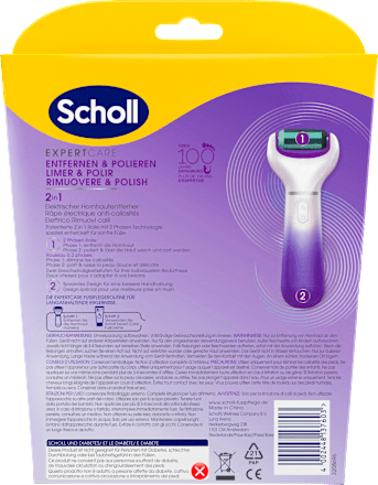 Elektrischer Hornhautentferner Expert Care lila, 1 St Scholl