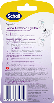Ersatzrollen Hornhautentferner 2in1, 2 St Scholl