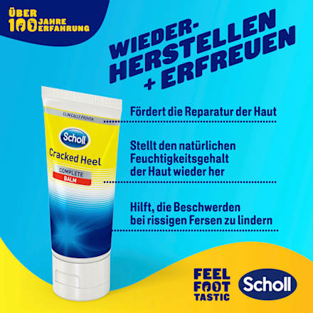 Voetcrème voor een gebarsten huid, actieve herstellende zalf met ureum en keratine, 60 ml
