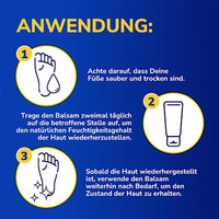 Voetcrème voor een gebarsten huid, actieve herstellende zalf met ureum en keratine, 60 ml