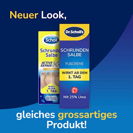 Voetcrème voor een gebarsten huid, actieve herstellende zalf met ureum en keratine, 60 ml